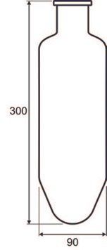 Пробирка для разложения GERHARDT KDD1200, 1200 мл, L 300 мм x D 90 мм 12-0243 фото