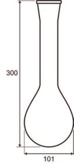 Колба К'єльдаля GERHARDT KD500, 500мл, зі збільшеним горлом для VAPODEST - 4 шт 12-0313 фото